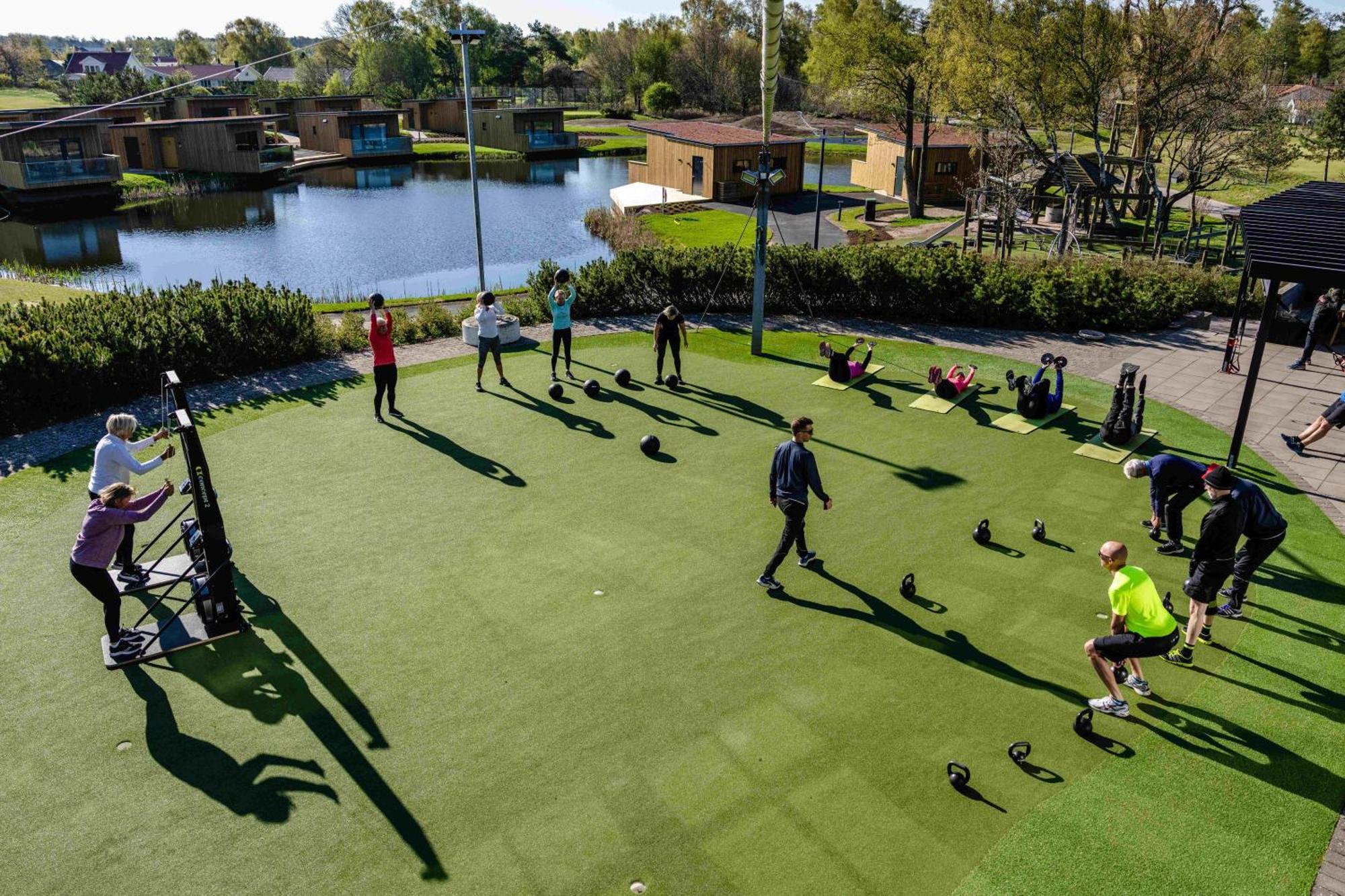 Halmstad Golfarena Stugor 外观 照片